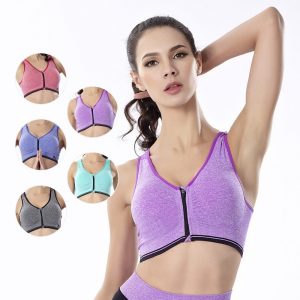 Zip-Sport-BH mit Reißverschluss – Perfekt für Yoga, Laufen & Workouts