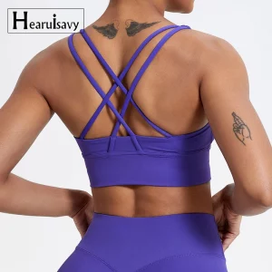 Nahtloser Sport-BH mit Rückenkreuz – Perfekt für Yoga, Fitness & Laufen
