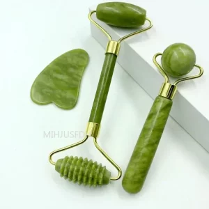 Natürlicher Jade-Roller & Gua Sha – Anti-Aging & Gesichtsmassage (Verschiedene Varianten)